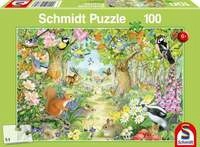 Puzzle Schmidt Spiele Tiere im Wald 100 Teile