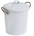 Kosmetikeimer Mod. Gara Wei&szlig; matt, 6 Liter