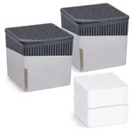 Raumentfeuchter Mod. Cube Grau 1000 g, 2er Set, beugt Schimmel und Ger&uuml;chen vor