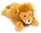 Teddy Hermann 90477 - L&ouml;we liegend, Stofftier, Kuscheltier, 33 cm