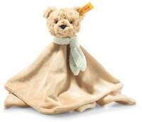 Steiff 242281 - Jimmy Teddyb&auml;r Schmusetuch, beige, Pl&uuml;sch/Baumwolle, 26 cm