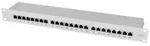 LogiLink NP0060 24 Port Patch-Panel 483mm (19") CAT 6a 1 HE Grau