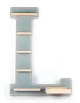 Wandregal "Buchstabe L" f&uuml;r Toniebox