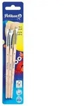Pelikan Borstenpinsel Sorte, 613F, 3er Set mit den Gr&ouml;&szlig;en 8, 10 und 12
