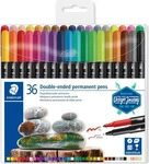 STAEDTLER Doppelfasermaler Duo permanent 36er Set