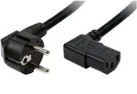 LogiLink Strom Anschlusskabel [1x Schutzkontakt-Winkelstecker - 1x