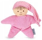 Spielpuppe mit Zipfelm&uuml;tze rosa 16cm inkl. Rassel
