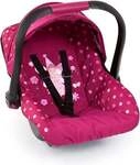 Bayer Design 67967AA - Puppen-Autositz Deluxe Car Seat, mit Dach, Fee-Motiv, bordeaux