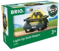 BRIO World - Goldwaggon mit Licht
