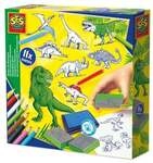SES CREATIVE Stempelset Dinos