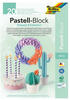 Folia Pastell-Block, Tonpapier und Fotokarton, DIN A4, 20 Blatt in 10 Farben