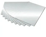 folia Fotokarton silbergl&auml;nzend 50x70cm 10 Blatt