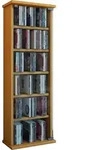Holz CD DVD Stand Regal Schrank Vetro Glast&uuml;r