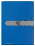 Herlitz Gummizugmappe PP A4, Opak Blau
