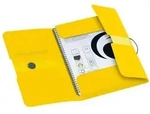 Herlitz Gummizugmappe PP A4 POSTMAPPE transparent gelb