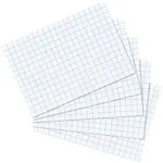 Herlitz Karteikarte A6 kariert wei&szlig; 100er Packung
