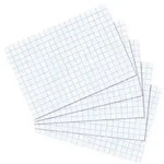 Herlitz Karteikarte A7 kariert wei&szlig; 100er Packung