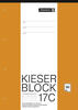 Brunnen KIESER-Block A4 Lineatur 17 liniert mit blauem Rand