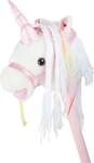 Small foot 10279 - Steckenpferd Wei&szlig;es Einhorn, mit Ger&auml;usch-Funktion, wei&szlig;/rosa,