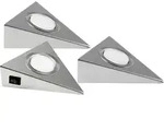 Heitronic GENUA LED-Unterbauleuchte 3er Set LED LED fest eingebaut 6W Warmwei&szlig;