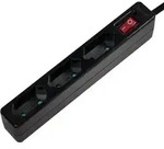 LogiLink LPS230B Steckdosenleiste mit Schalter 3fach Schwarz Konturenstecker 1 St.