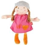 sigikid 39409 - Puppe Brenda Bilipup pink, Lernpuppe, Stoffpuppe, 24 cm