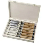 Bahco Stechbeitel-Satz, 6-Tlg, Holzbox, 6,10,12,18,25,32mm 425-083