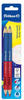 Pelikan Silbentrennstift, Buntstift, Rot+Blau, dick, dreieckig, 2/B, 2er Set