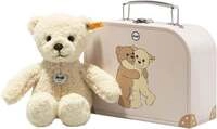 Steiff 114038 - Teddyb&auml;r Mila im Koffer, vanille, 21 cm