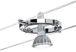 Paulmann Cardan 94144 Seil-Basissystem GU5.3 40W LED Chrom, Chrom (matt)