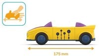 SIKU 0104 - Toddys, Zoe Zoomy, Spielzeugauto mit R&uuml;ckziehmotor und Spielfigur,