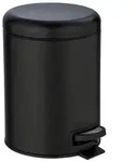 Kosmetik Treteimer Mod. Leman Schwarz Matt 5L, mit herausnehmbarem Einsatz