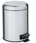 Kosmetik Treteimer Mod. Leman Edelstahl Matt 5L, mit herausnehmbarem Einsatz