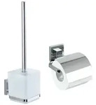 Vacuum-Loc&reg; WC-Set Mod. Quadro 2-teilig Edelstahl, WC-Garnitur und