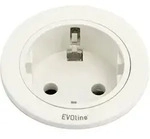 EVOline 159280004300 Einbau-Steckdosenleiste 1fach Wei&szlig; 1St.