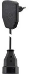 NVB 104569 Strom Verl&auml;ngerungskabel Schwarz 0.80m H03VVH2-F 2X 0,75mm2