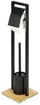 WC-B&uuml;rstenhalter Mod. Bambusa, Stand WC-Garnitur aus Bambus