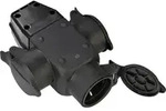Brennenstuhl 1082120 3fach-Kupplung Gummi 230V Schwarz IP44