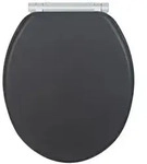 WC-Sitz Mod. Morra Anthrazit Matt, Universalform, aus massivem MDF