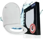 WC Sitz Mod. Sindia Wei&szlig;, stabiler Toilettensitz mit Absenkautomatik