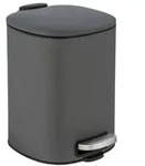 Treteimer Mod. Alassio, Grau 5 L, mit Easy-Close Absenkautomatik