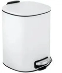 Treteimer Mod. Alassio, Wei&szlig; 5 L, mit Easy-Close Absenkautomatik