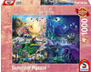 Schmidt Spiele - Rose Cat Khan - Nächtlicher Drachen-Wettstreit, 1000 Teile,