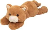 Teddy Hermann 93949 - Katze Kikki mit Schlenkerbeinen, Pl&uuml;schtier, braun, 35 cm