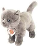 Teddy Hermann 91836 - Katze Kart&auml;user stehend, 20 cm, Pl&uuml;schtier
