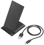 hama 00201684 Wireless Charger "QI-FC10S", 10 W, kabelloses Smartphone-Ladepad,