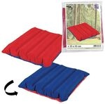 Sitzkissen Luftkissen Mikrofaser rot/blau 35x35cm