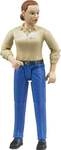 bruder 60408 bworld Frau heller Hauttyp, blaue Hose