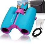 Bresser Junior 11250 - Kinder-Fernglas 6x21 (blau), mit Tasche