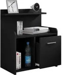 XL Hoher Nachtschrank Nachttisch Schublade Nilasa